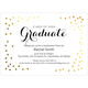 Gold Foil Confetti Graduation Invitations Image 5 of 5